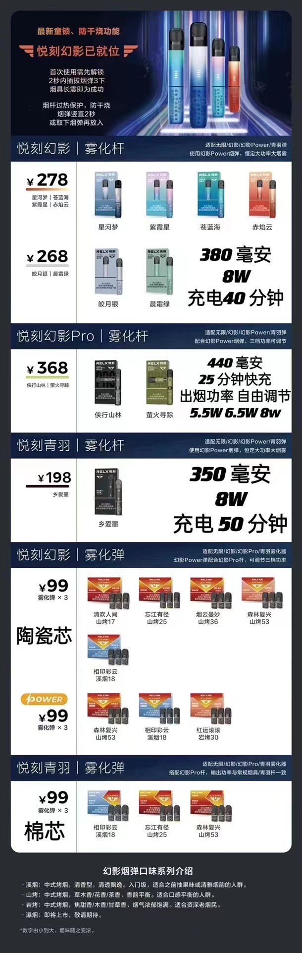 RELX悦刻幻影Pro烟具可以使用悦刻5代的烟弹吗？